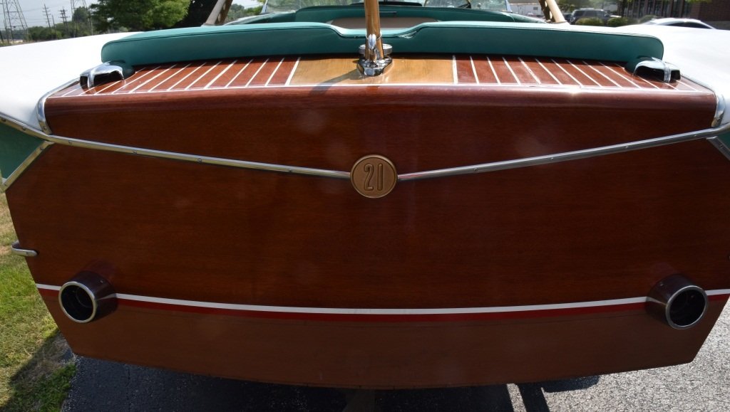 1961 CHRIS CRAFT 21' CONTINENTAL WOOD BOAT w/FINS - 10