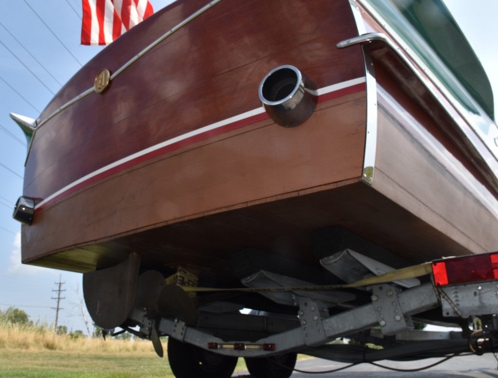 1961 CHRIS CRAFT 21' CONTINENTAL WOOD BOAT w/FINS - 4
