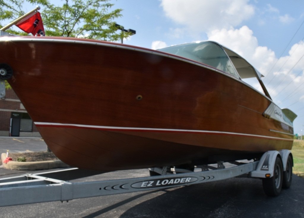 1961 CHRIS CRAFT 21' CONTINENTAL WOOD BOAT w/FINS - 5