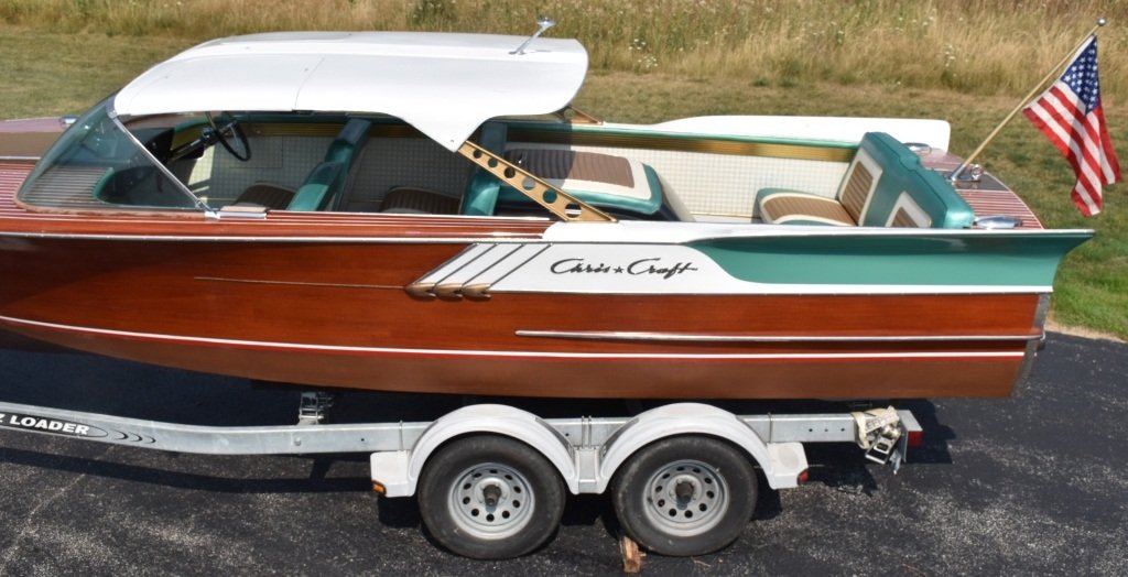 1961 CHRIS CRAFT 21' CONTINENTAL WOOD BOAT w/FINS - 8