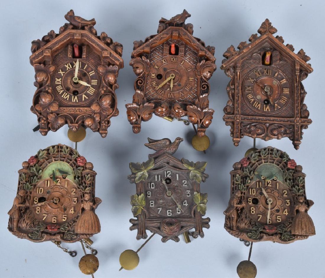 6VINTAGE LUX and KEEBLER NOVELTY CLOCKS