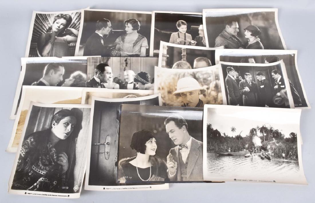 16-VINTAGE MOVIE STILL PHOTOS: Lot includes Anne Baxter,Gloria Swanson, Wallace Berry, Rin Tin Tin, Emil Jannings and more. Very Good