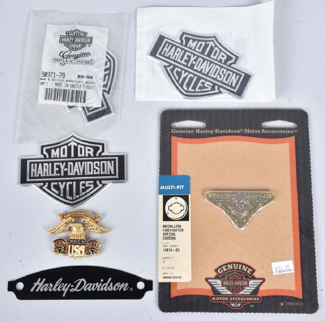 6-HARLEY DAVIDSON MISC. EMBLEMS (1 of 3)