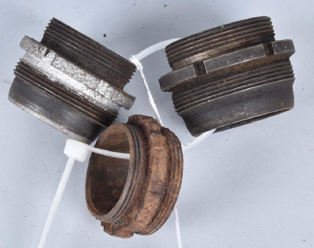 3-HARLEY DAVIDSON J, or JD, EXHAUST NUTS: Very good