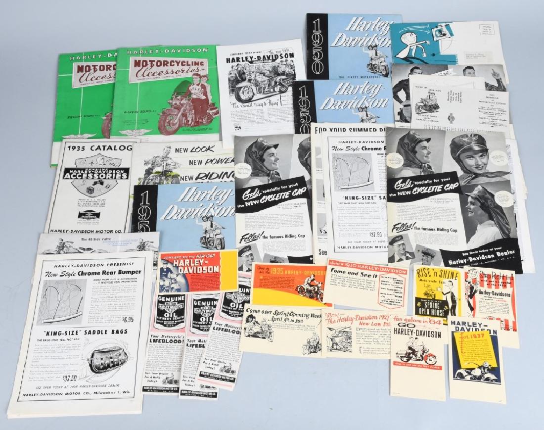 HARLEY DAVIDSON VINTAGE LITERATURE LOT (1 of 7)