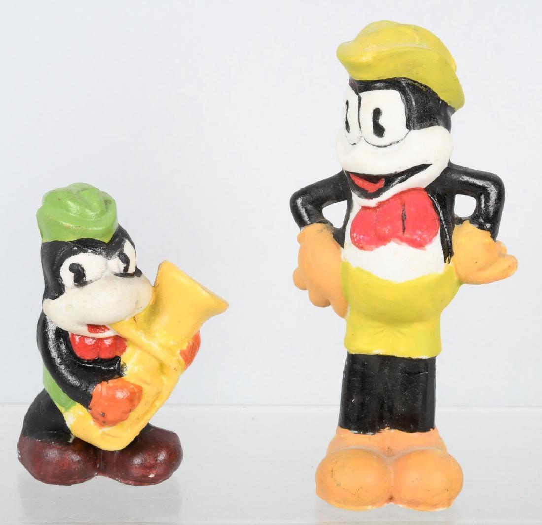 2- 1930'S JAPAN BISQUE FLIP the FROG FIGURES (1 of 2)