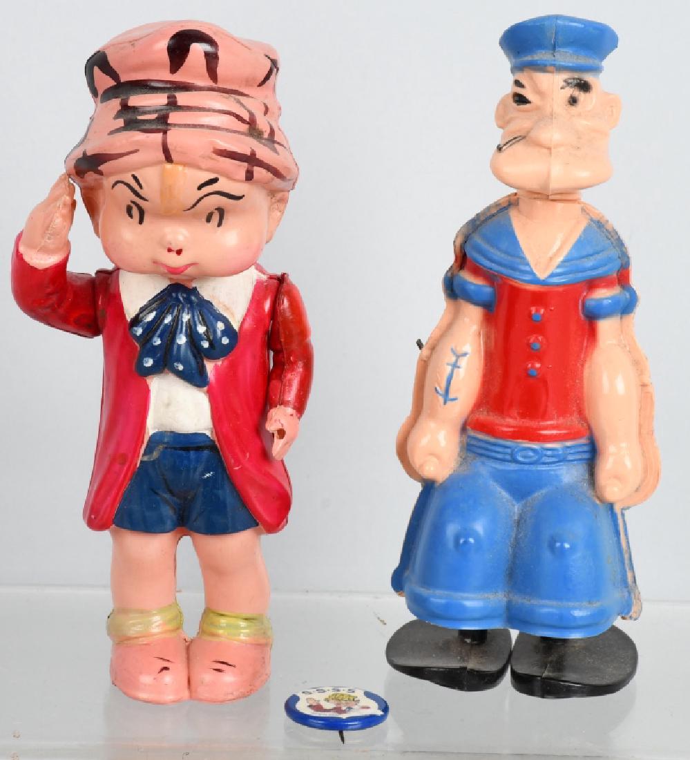 2-CELLULOID POPEYE and SKIPPY FIGURES (1 of 6)