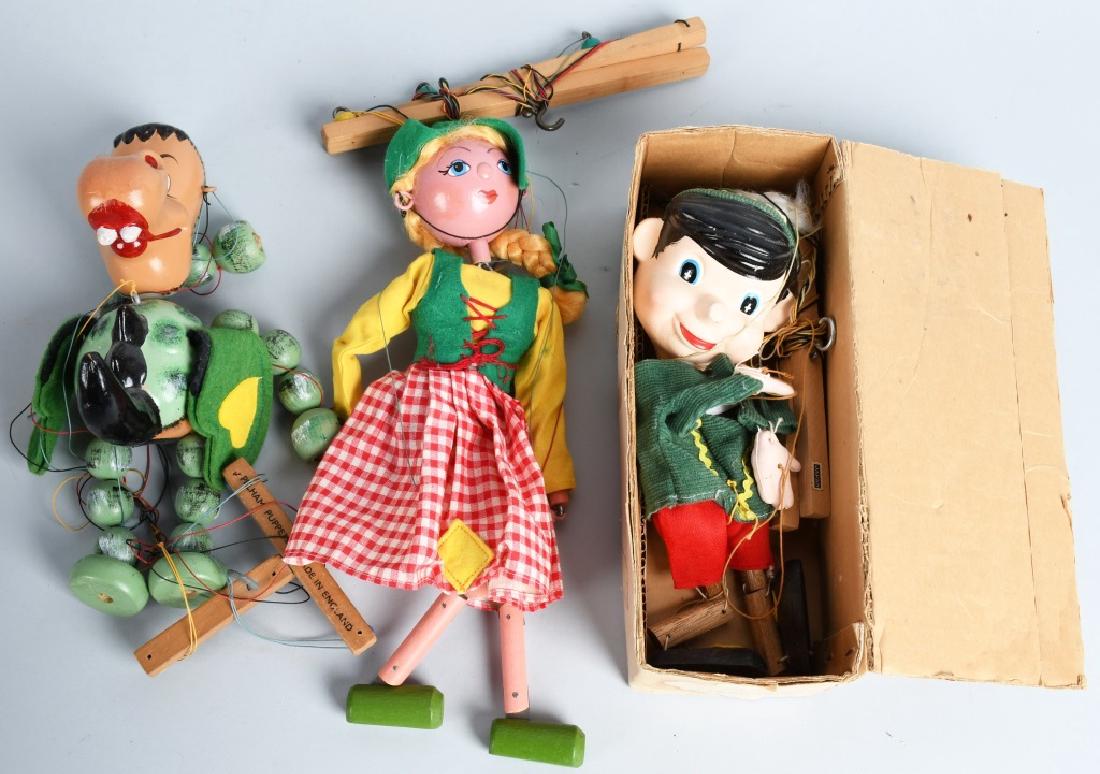 3-VINTAGE MARIONETTE PUPPETS, PINNOCHIO & MORE (1 of 4)