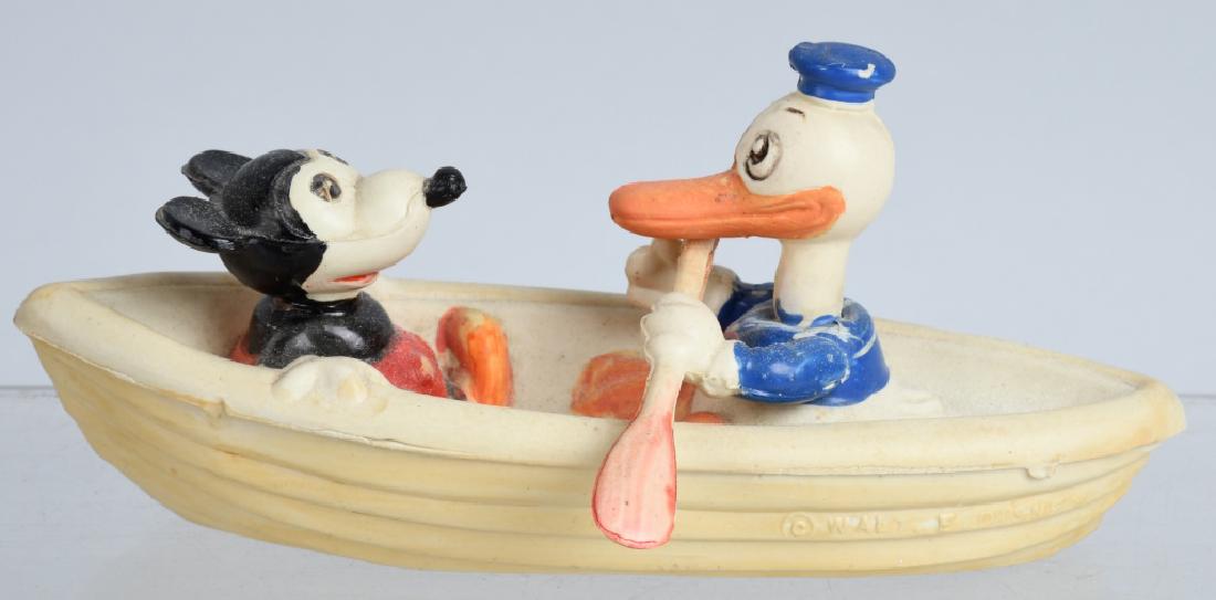1930's JAPAN CELLULOID DONALD & MICKEY in BOAT (1 of 5)