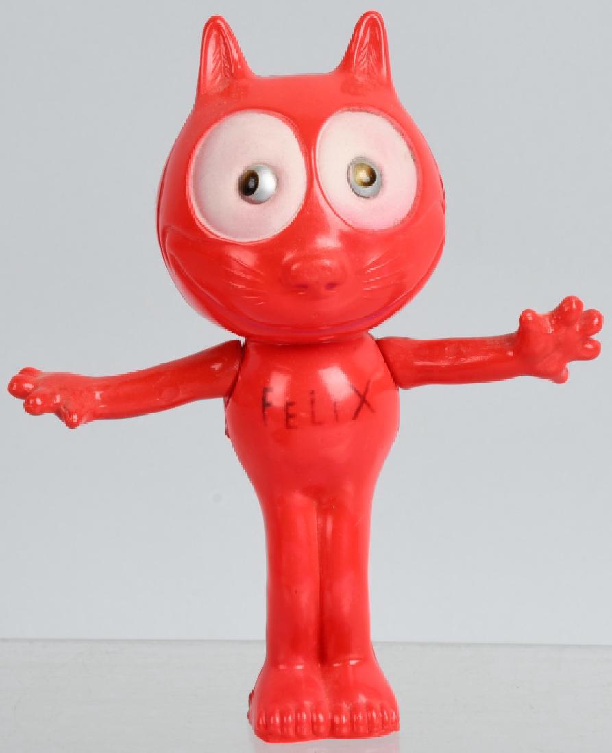 1930's JAPAN CELLULOID FELIX the CAT, DOLL: 5 3/4", very nice red Felix. Excellent May have some possible restoration.