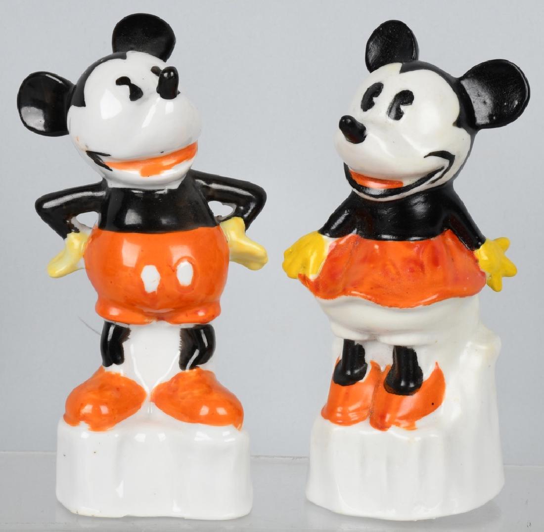 2-1930'Ss JAPAN BISQUE MICKEY, MINNIE BATH SALTS (1 of 3)
