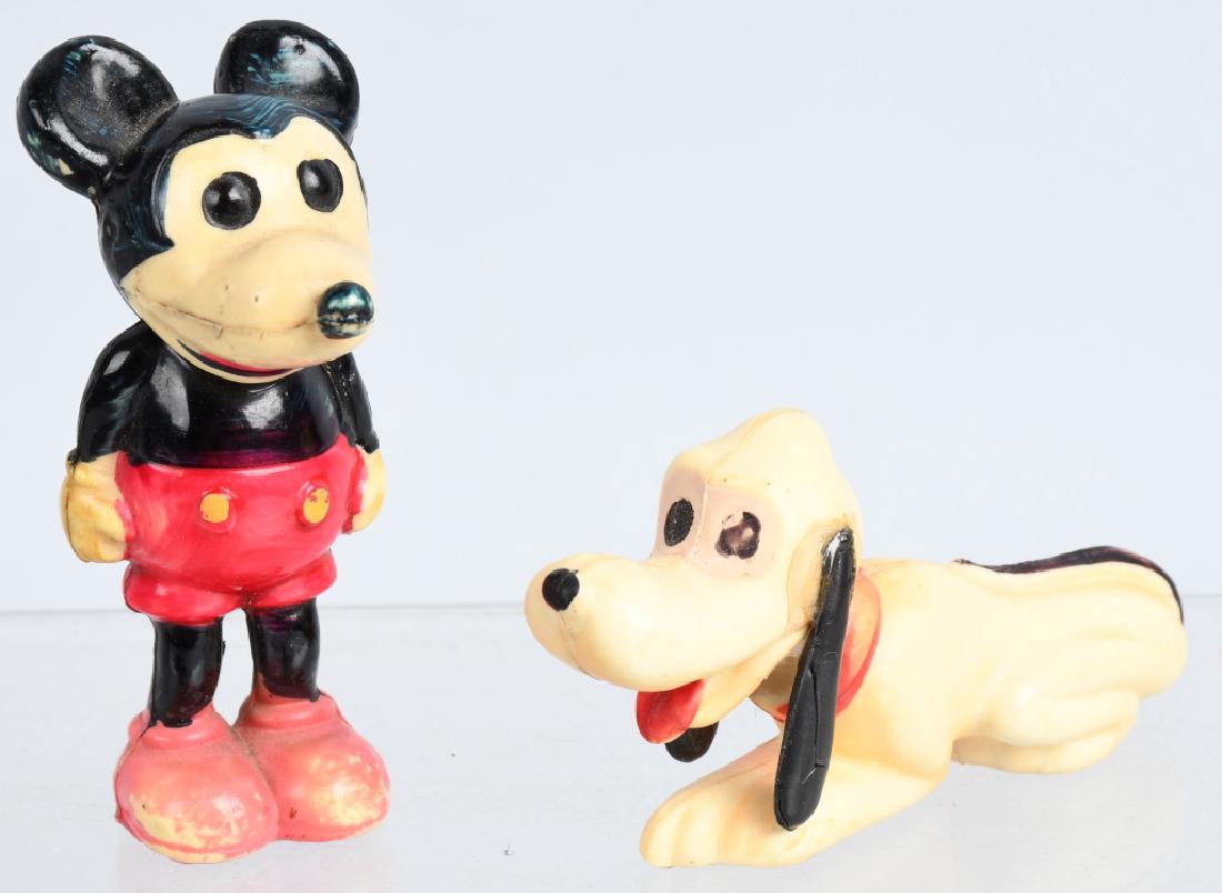 PARADISE MICKEY MOUSE & PLUTO SOLID CELLULOID SET (1 of 5)