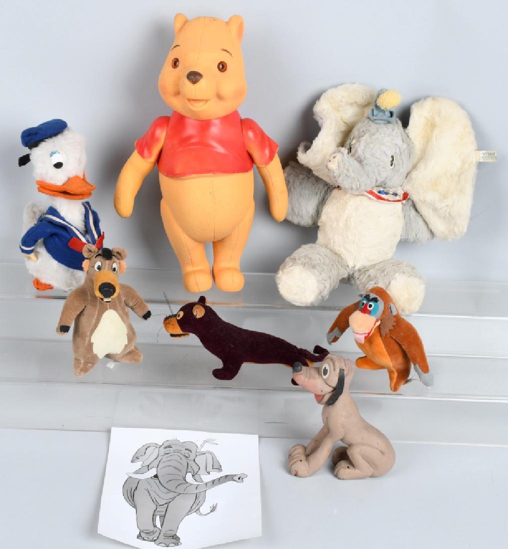 VINTAGE DISNEY TOY LOT, WINDUP DONALD DUCK & MORE (1 of 5)