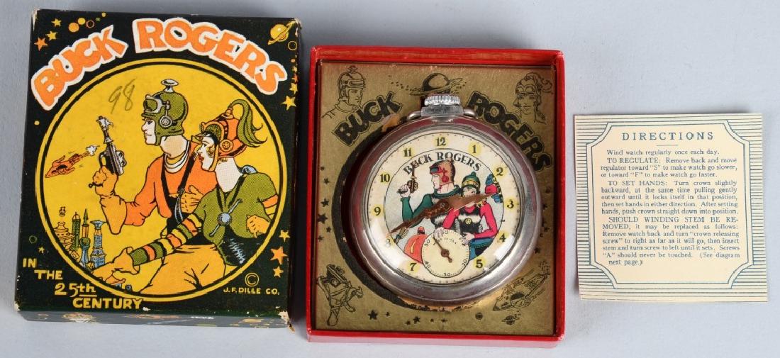 1935 INGRAM BUCK ROGERS POCKET WATCH MIB