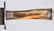 19TH CENTURY BOWIE KNIFE WITH LEATHER SCABBARD. - 4
