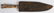 19TH CENTURY BOWIE KNIFE WITH LEATHER SCABBARD. - 7