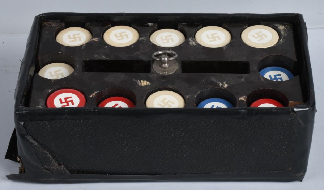 WWII NAZI GERMAN POKER CHIP SET