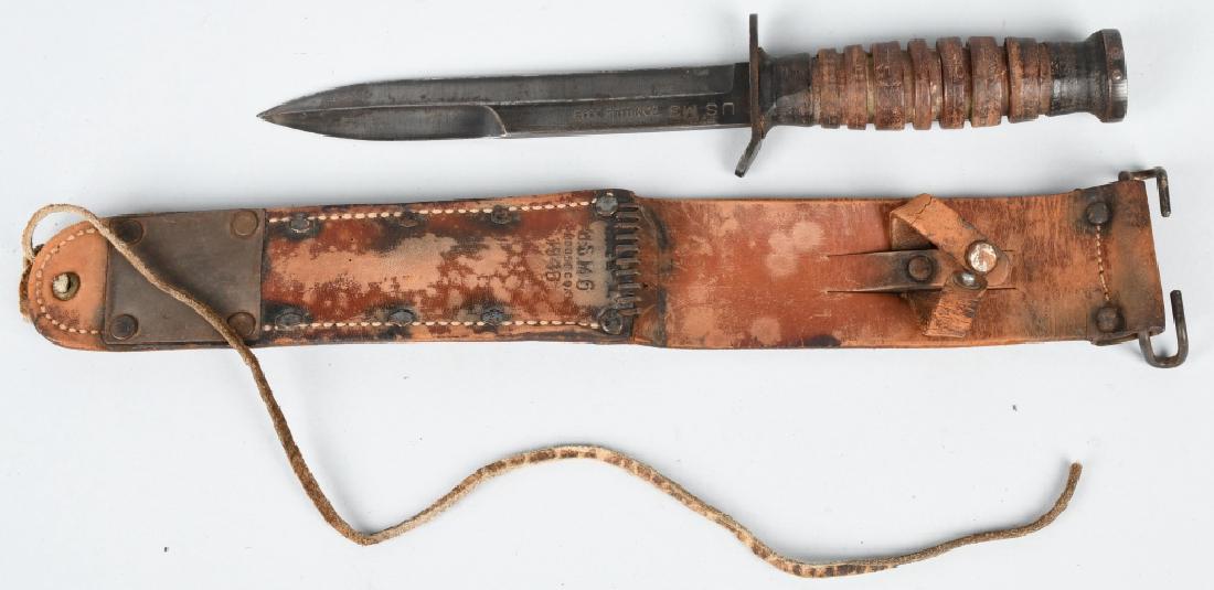 US M3 CAMILLUS 1943 FIGHTING KNIFE w/ SHEATH