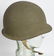 WWII U.S. ARMY FIXED BALE FRONT SEAM M-1 HELMET - 3
