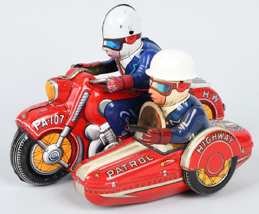 ATC Friction HIGHWAY PATROL MOTORCYCLE w/ SIDECAR (1 of 5)