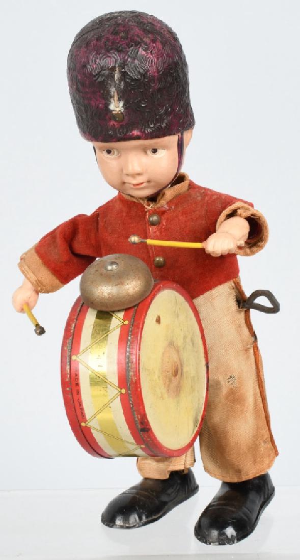 JAPAN Celluloid Windup DRUMMER BOY (1 of 5)