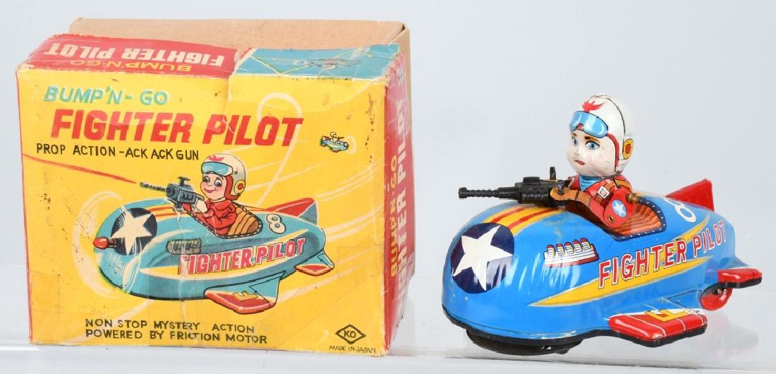 JAPAN Windup Friction FIGHTER PILOT w/ BOX (1 of 7)