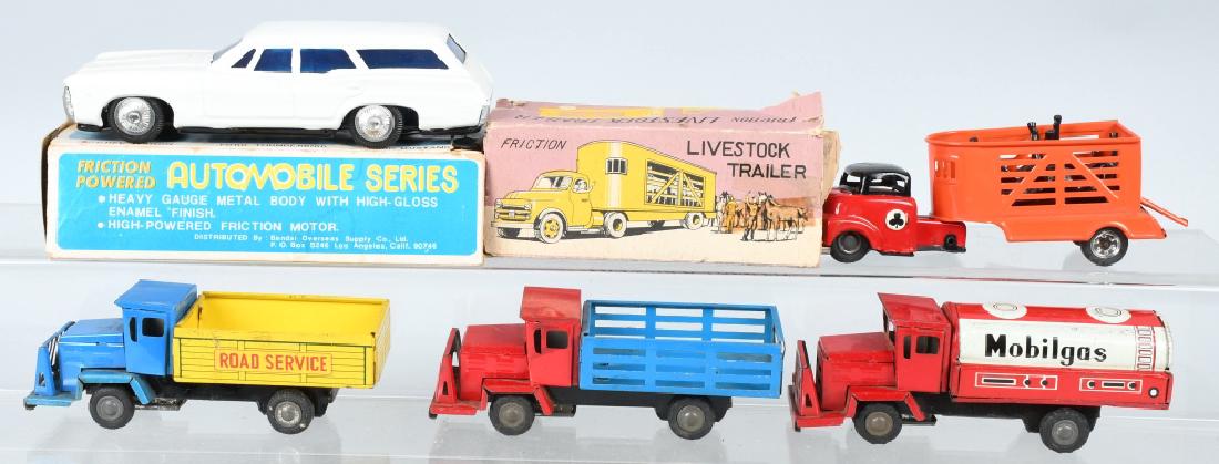 5-JAPAN TIN FRICTION TRUCKS AND CAR (1 of 3)