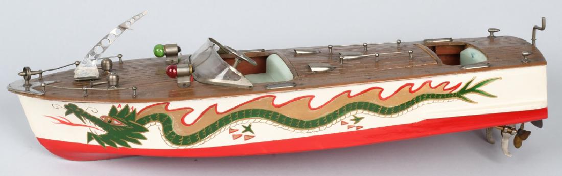 ITO JAPAN battery Op DRAGON BOAT: Nice original battery operated Dragon Boat. Great colors. Looks to be all complete. Was not tested. 20" Excellent
