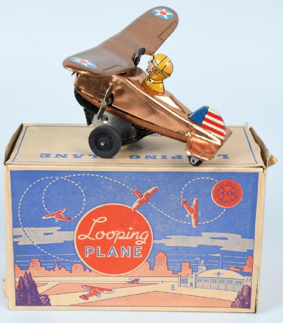 MARX Tin Windup LOOPING PLANE w/ BOX (1 of 9)