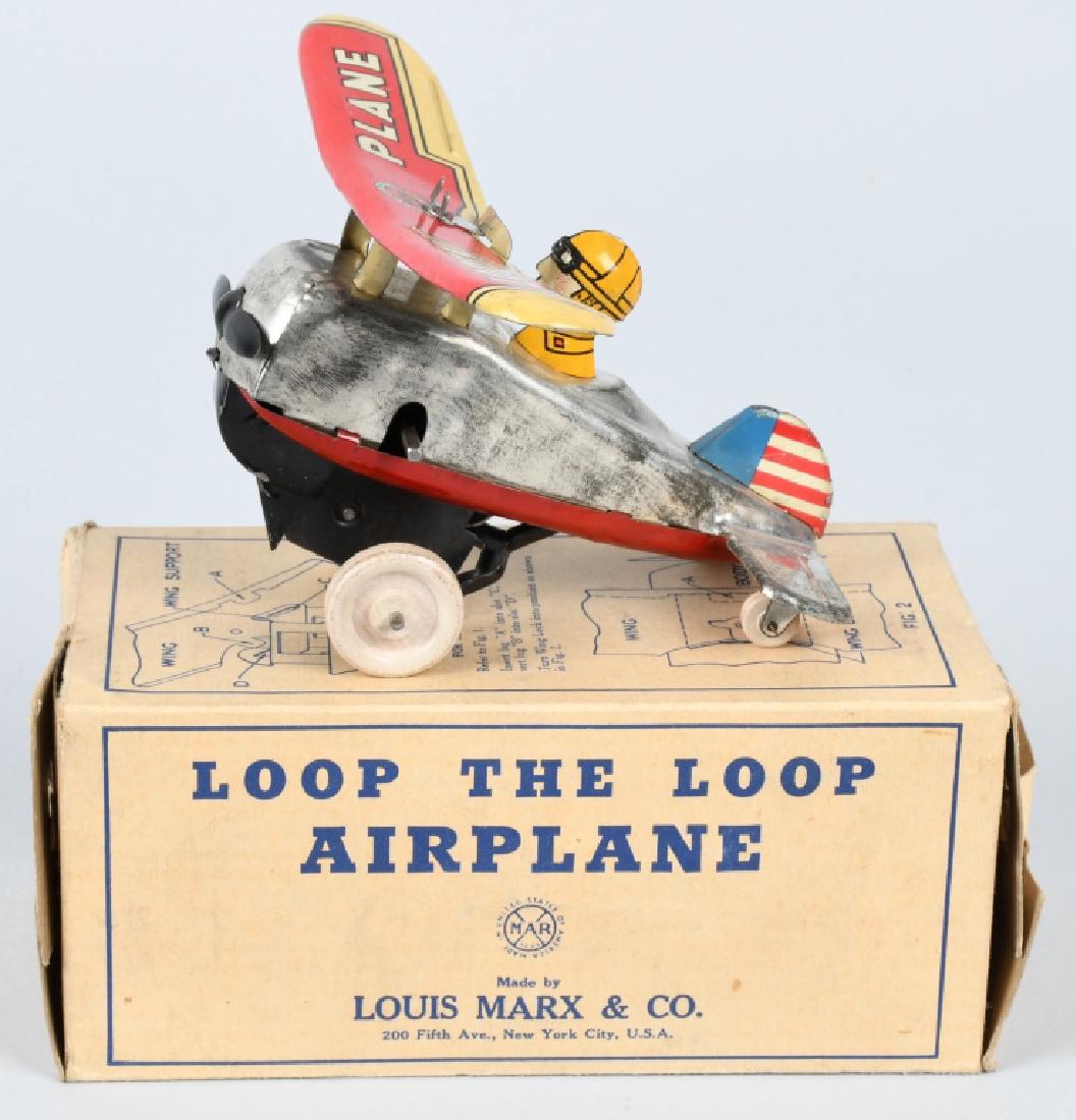 MARX Tin Windup LOOPING PLANE w/ BOX (1 of 9)