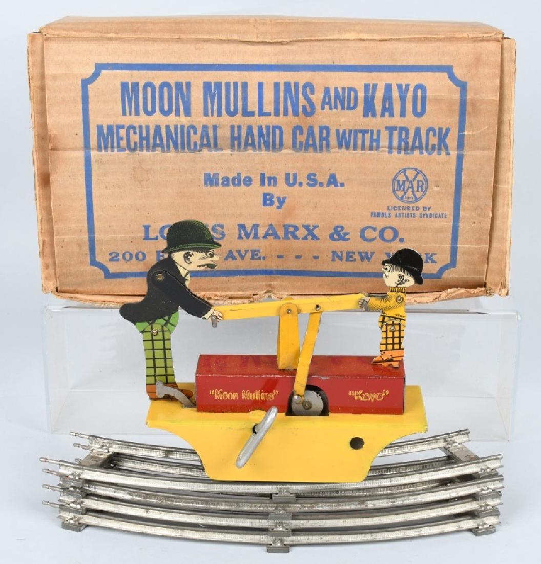 MARX Tin Windup MOON MULLINS & KAYO HANDCAR w/ BOX (1 of 7)