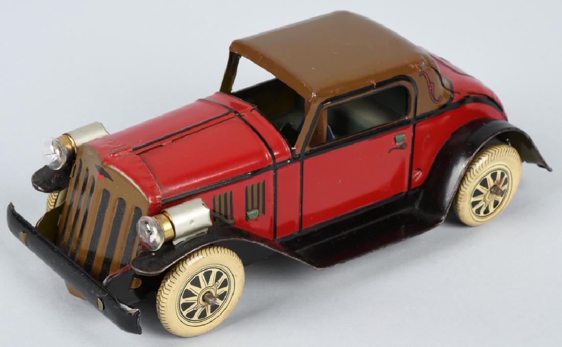 MARX 1930'S TIN WINDUP ELECTRIC LIGHT COUPE (1 of 5)