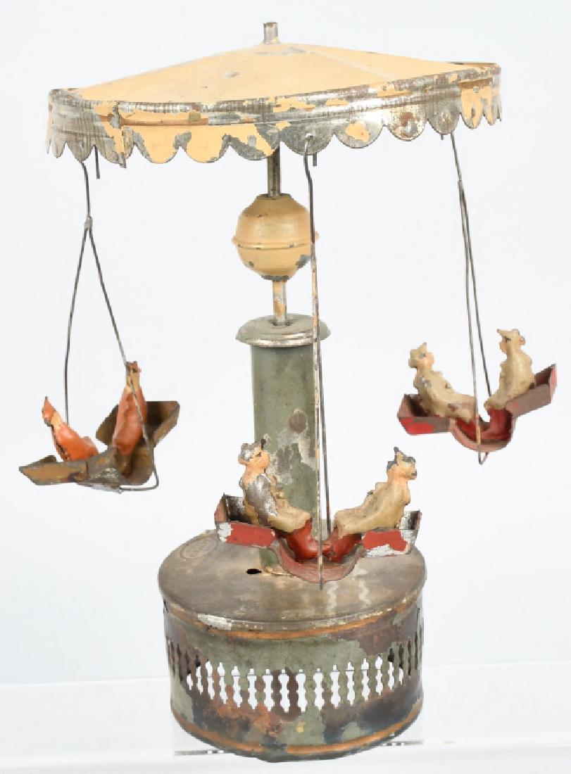 GERMAN Tin Windup HAND PAINTED SWING TOY (1 of 6)