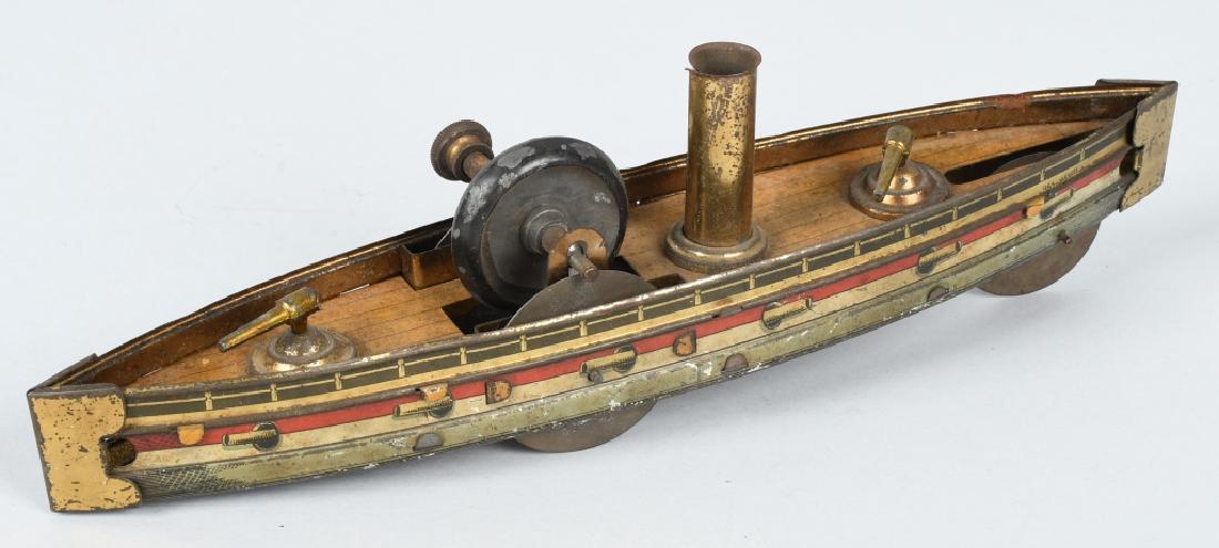 GERMAN Tin Flywheel BATTLESHIP (1 of 4)