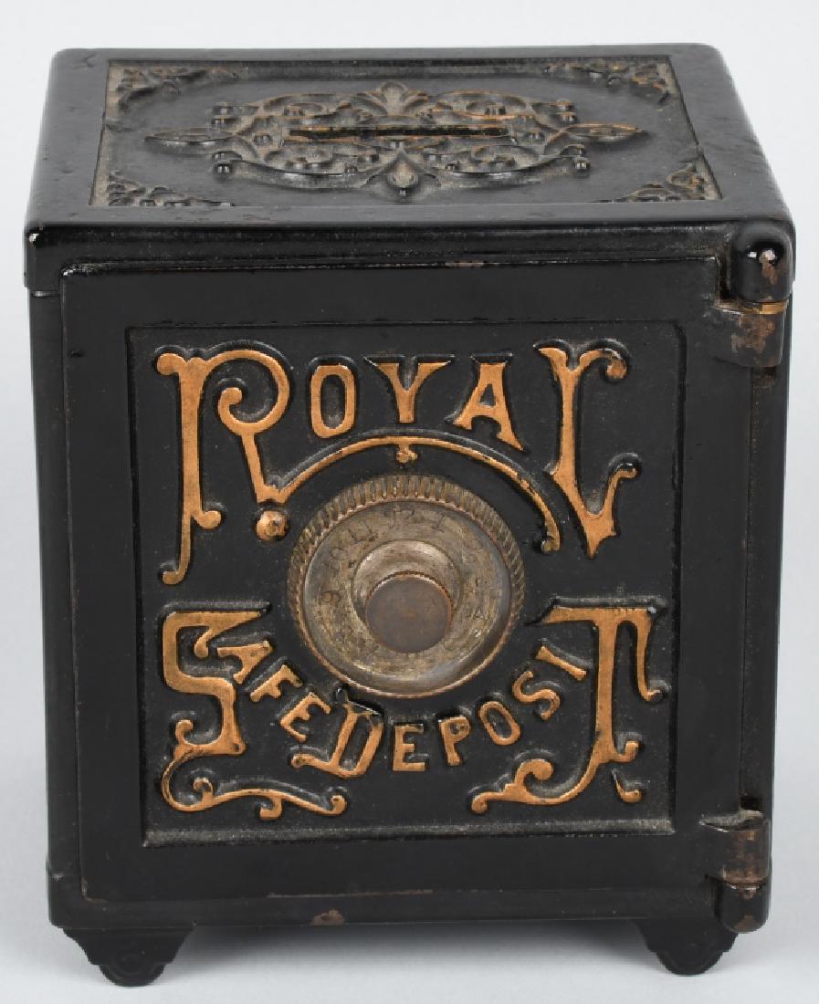 ROYAL SAFE DEPOSIT CAST IRON BANK (1 of 6)