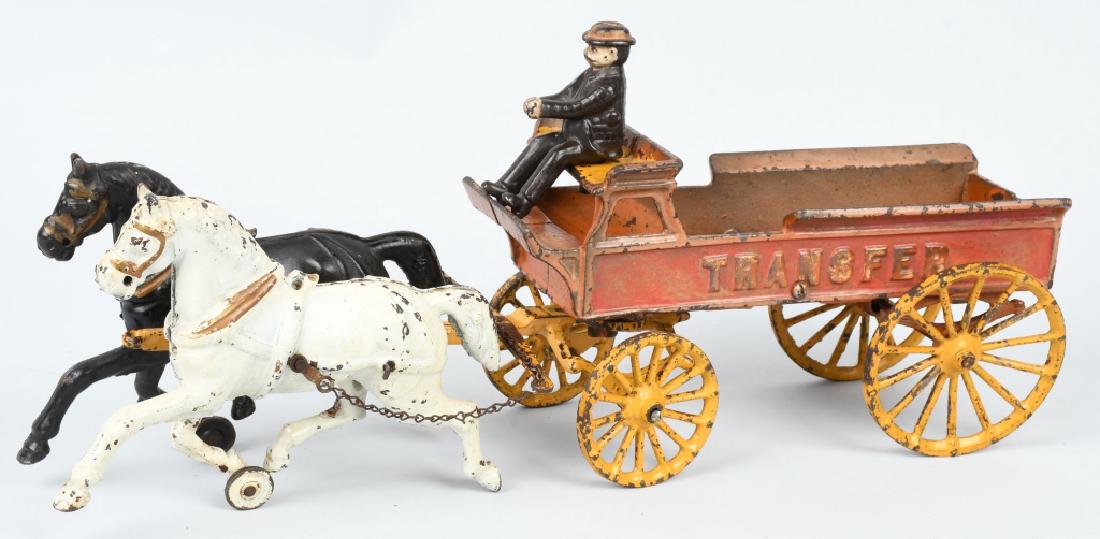 DENT OVERSIZE CAST IRON TRANSFER WAGON (1 of 10)