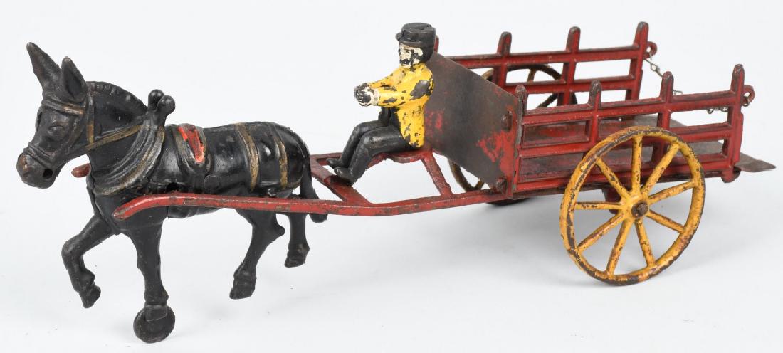WILKINS CAST IRON DONKEY DRAWN STAKE WAGON (1 of 6)
