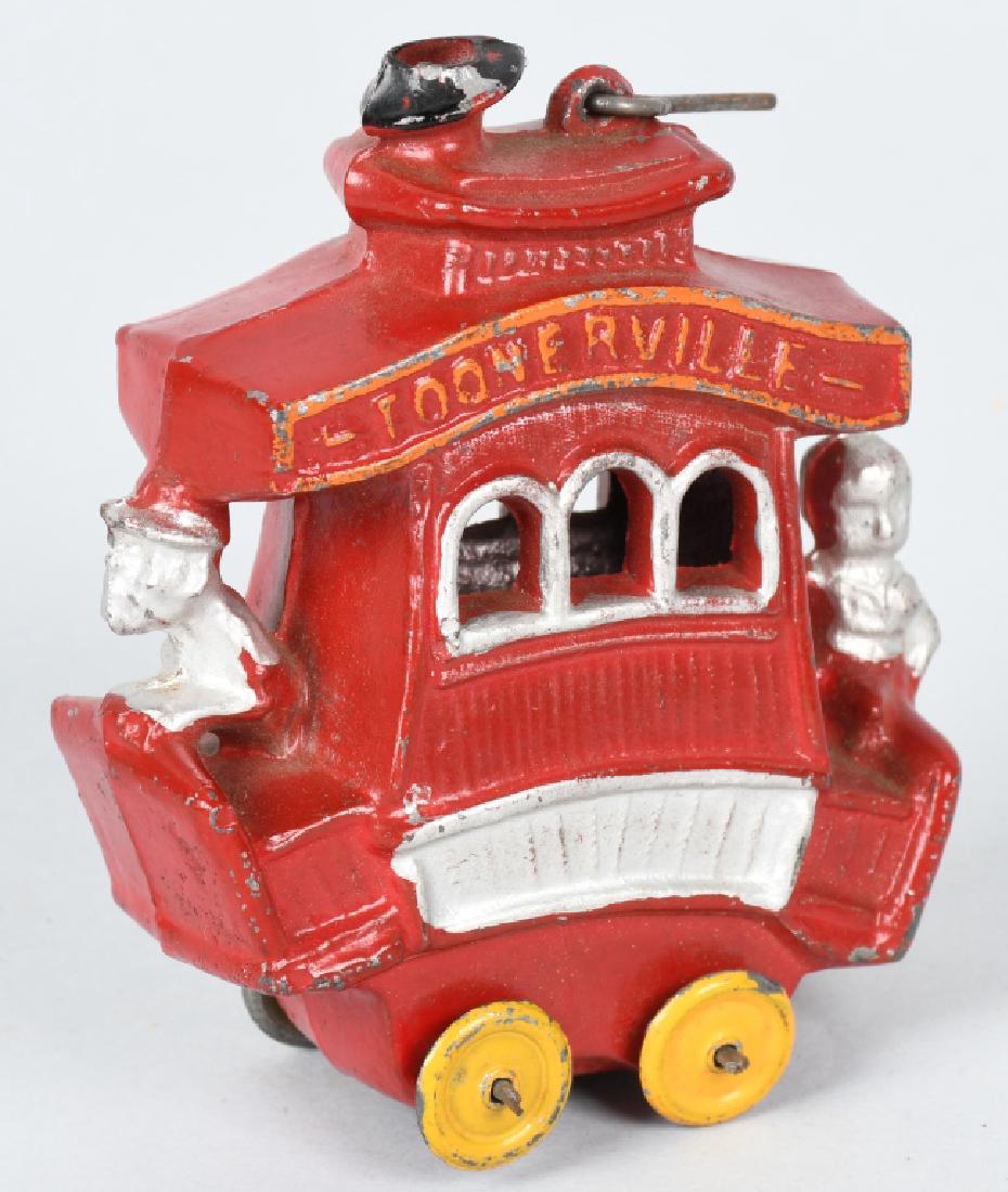 3 1/2" 1923 CAST METAL TOONERVILLE TROLLEY (1 of 3)