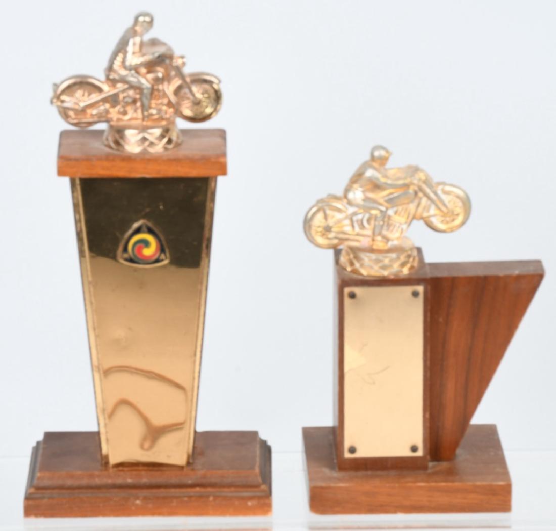 2-VINTAGE MOTORCYCLE AMA TROPHIES. (1 of 4)