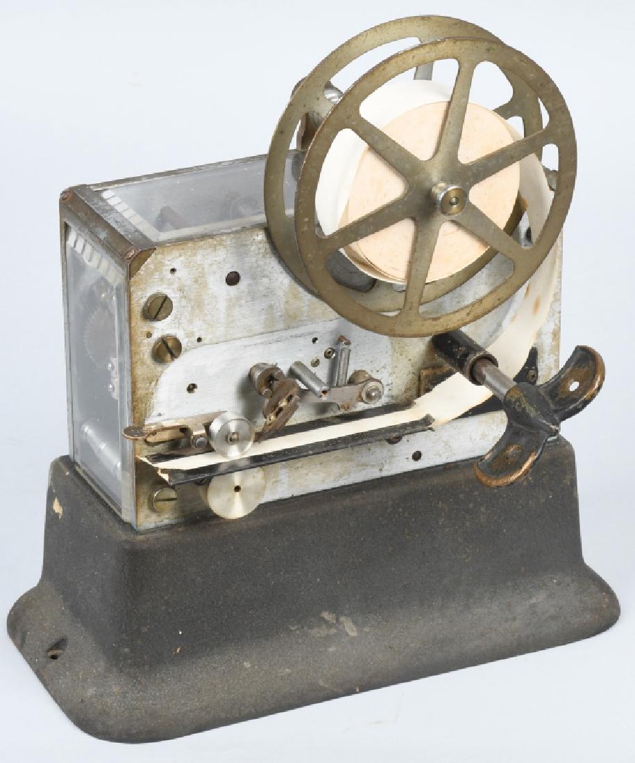 GAMEWELL FIRE ALARM TICKER TAPE MACHINE, VINTAGE