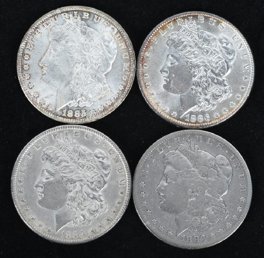 1885-O, 1886, 1884, & 1883-S MORGAN DOLLARS (1 of 2)