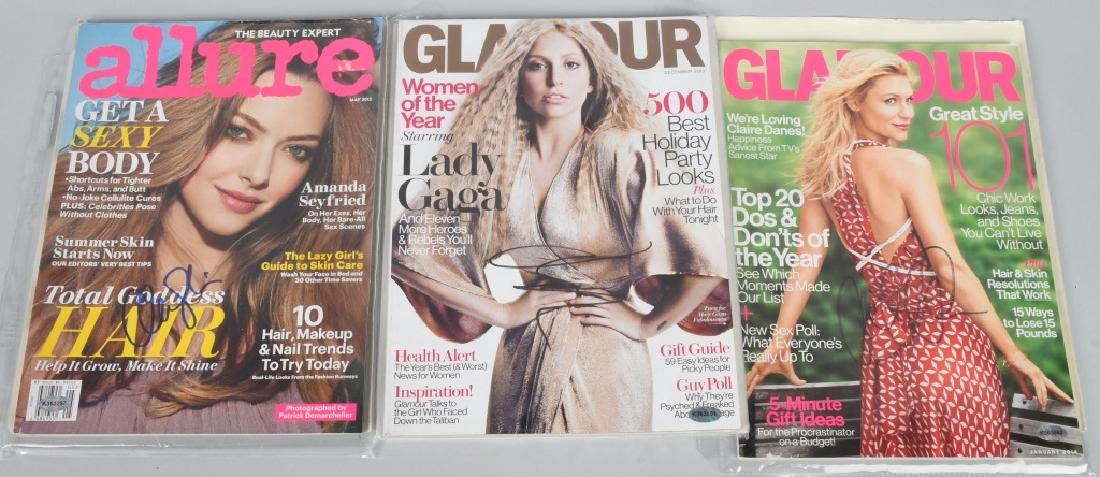 3- STAR SIGNED MAGAZINES, LADY GAGA, & MORE, COA (1 of 4)