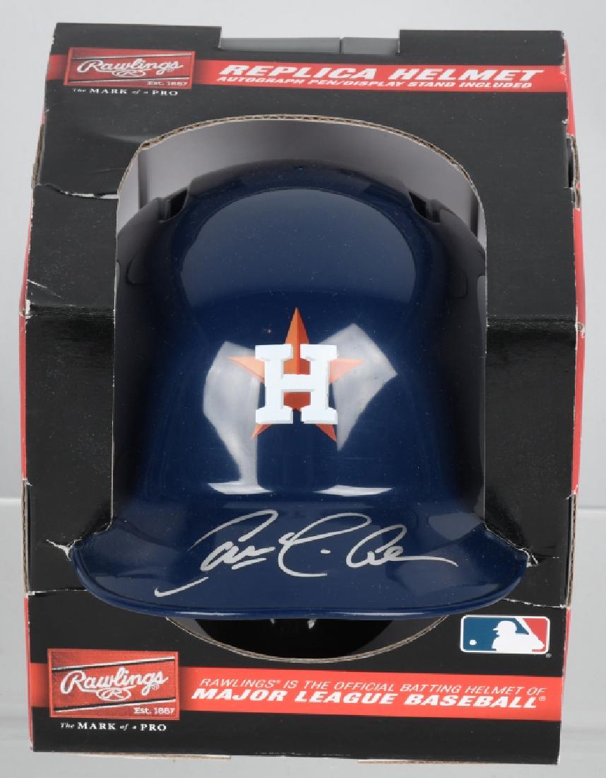 CARLOS CORREA, ASTROS, SIGNED MINI HELMET COA (1 of 3)