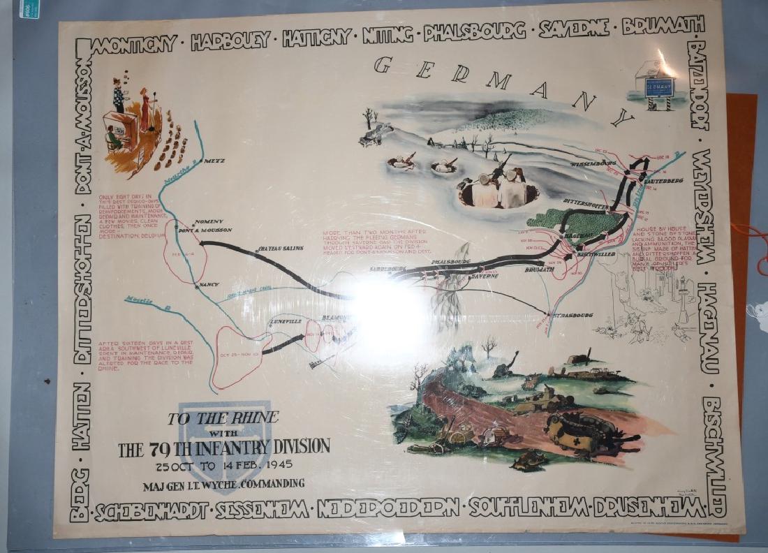 WW2 TO THE RHINE with THE 79TH INFANTRY POSTER (1 of 5)