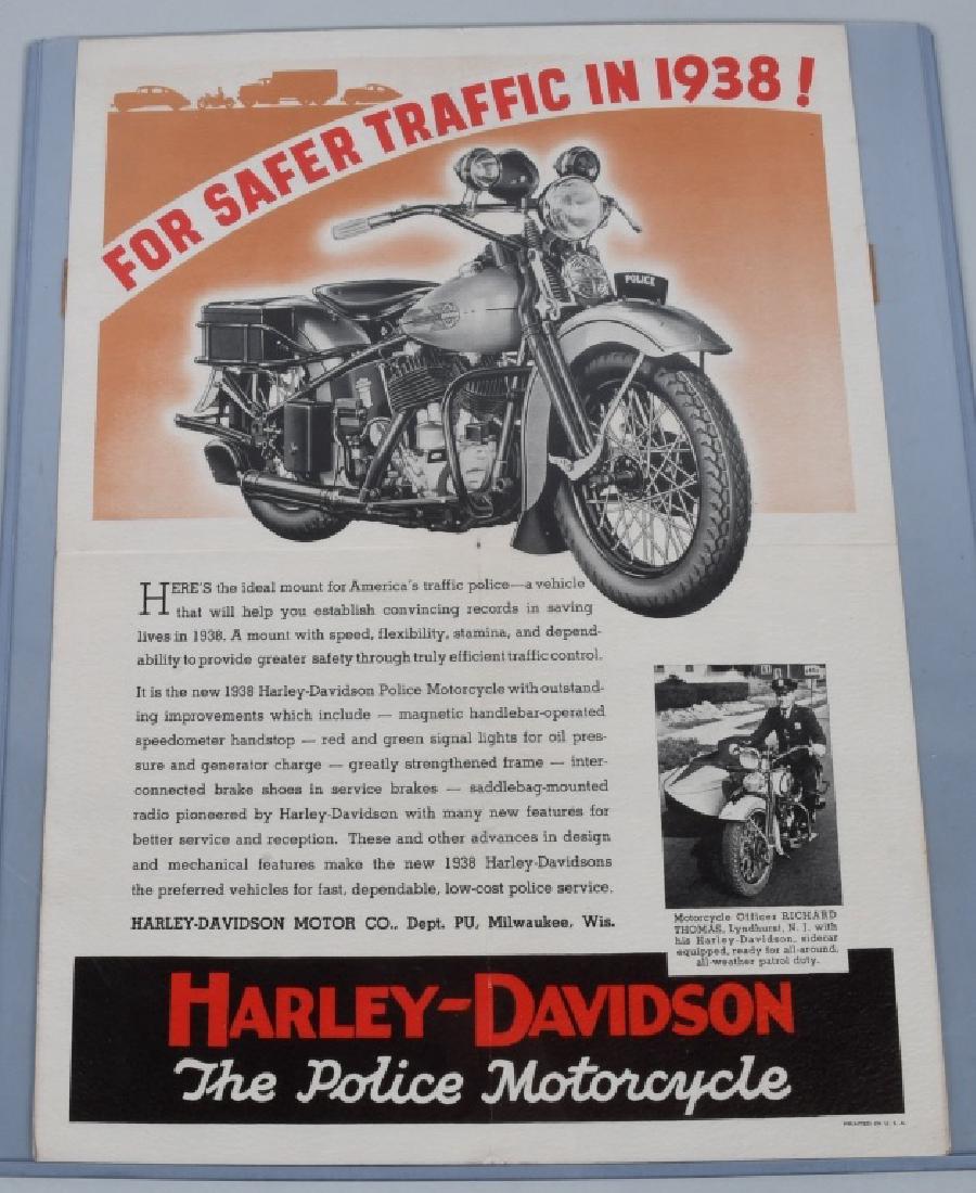 1938 HARLEY DAVIDSON MAILER POSTER (1 of 4)