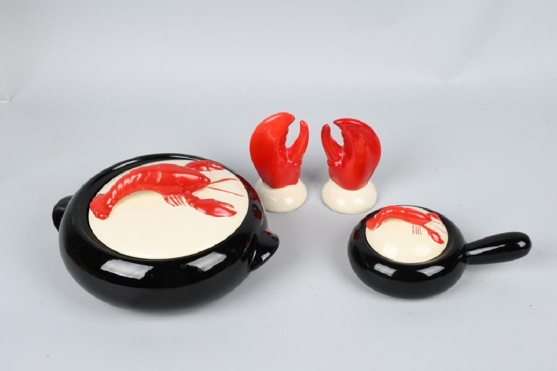 4-SHAWNEE KENWOOD POTTERY LOBSTER POTTERY (1 of 4)