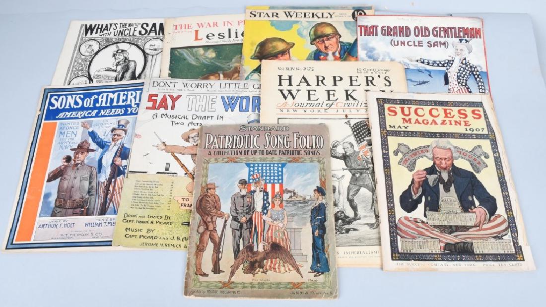 11-EARLY UNCLE SAM EPHEMERA LOT (1 of 7)
