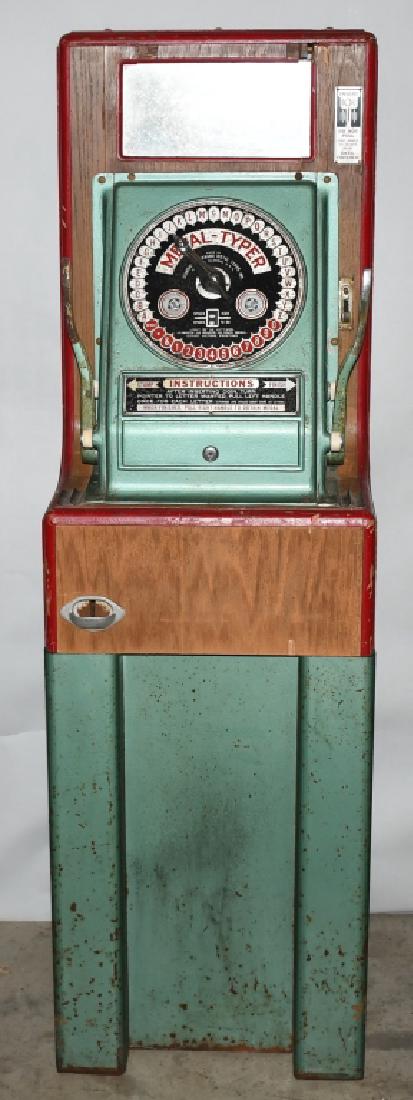 1938 COIN-OP STANDARD HARVARD METAL TYPER (1 of 8)