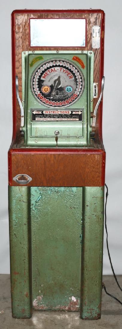 1938 COIN-OP STANDARD HARVARD METAL TYPER (1 of 8)