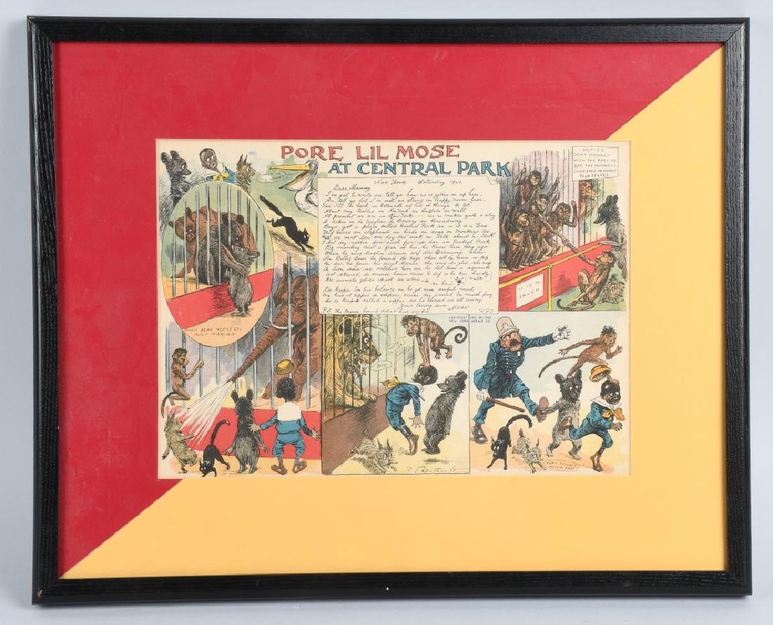 1907 POOR LIL MOSE FRAMED BLACK AMERICANA (1 of 7)